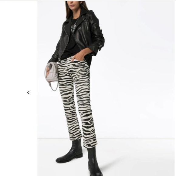 R13 zebra jeans Clearance
